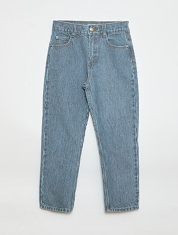 Pantaloni dritti in denim con motivo