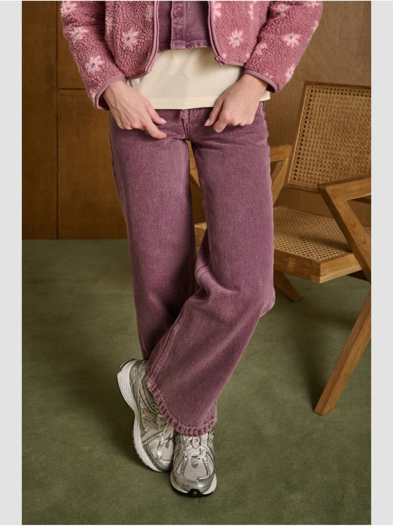 Pantaloni dritti in denim zuligi Viola - Kiabi