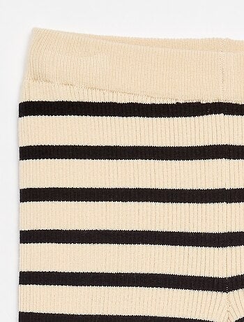 Pantaloni dritti in maglia a tinta unita