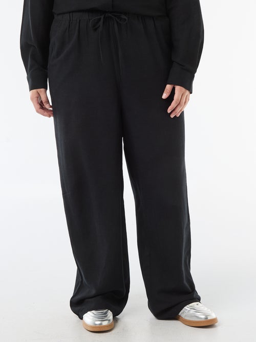 Pantaloni dritti in misto lino - Kiabi Pantaloni dritti in misto lino - Kiabi