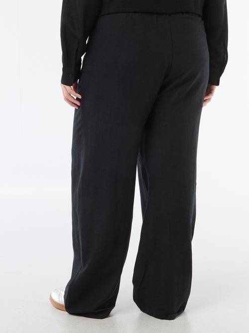 Pantaloni dritti in misto lino - Kiabi Pantaloni dritti in misto lino - Kiabi