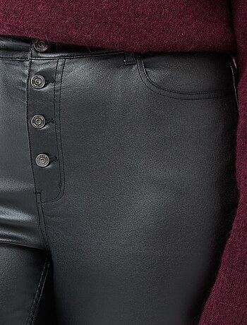 Pantaloni dritti in tessuto satinato