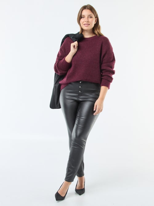 Pantaloni dritti in tessuto satinato - Kiabi