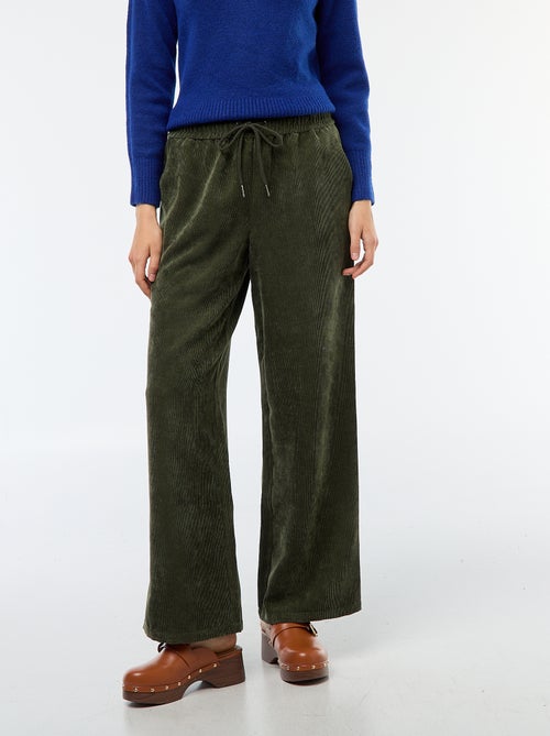 Pantaloni dritti in velluto 'JDY' - Kiabi