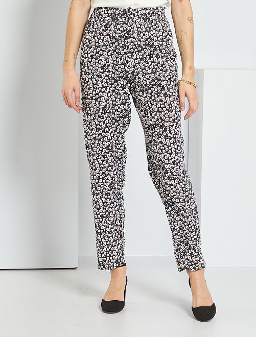 Pantaloni dritti in viscosa - NERO - Kiabi - 17.00€