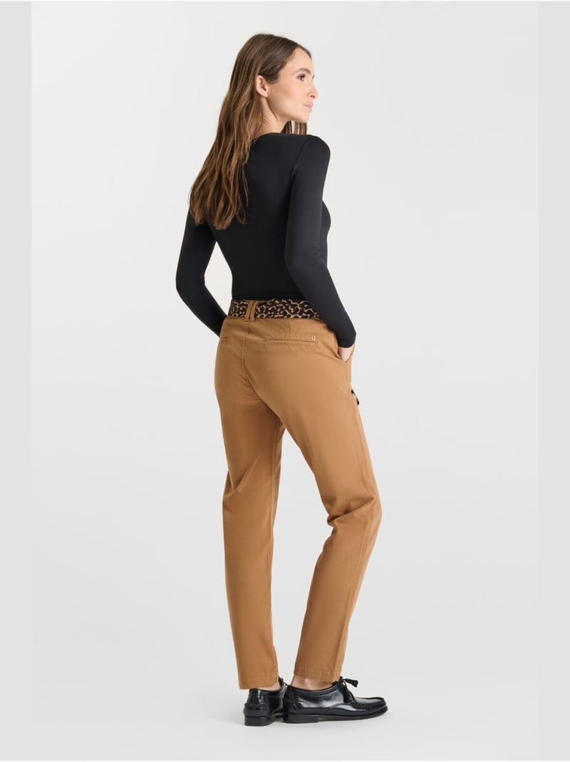 Pantaloni dritti KRISTIN Marrone - Kiabi
