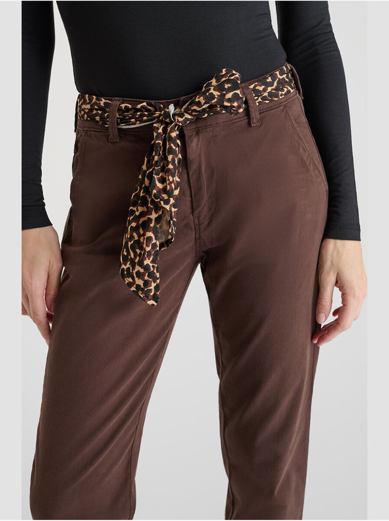 Pantaloni dritti KRISTIN Marrone - Kiabi