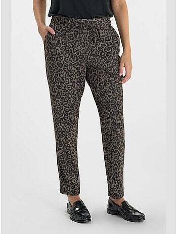 Pantaloni dritti LEOPARDO