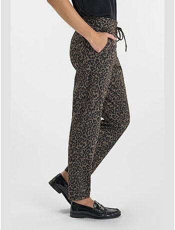 Pantaloni dritti LEOPARDO
