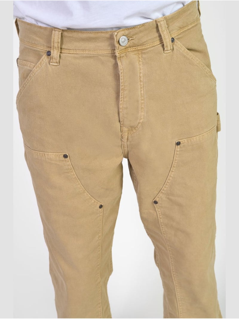 Pantaloni dritti MECANIK Beige - Kiabi