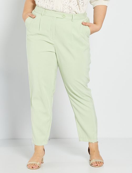 Pantaloni dritti morbidi - VERDE - Kiabi - 22.00€