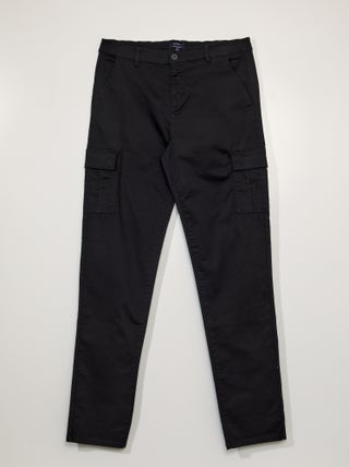 Pantaloni dritti multitasche +190 cm - L38