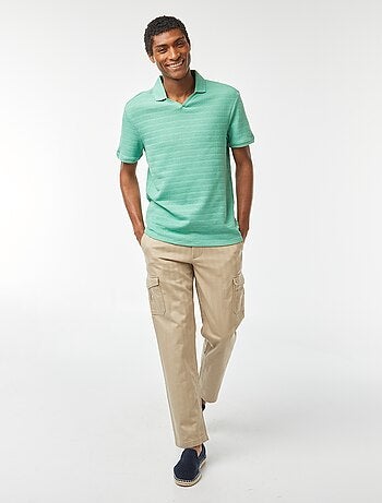 Pantaloni dritti multitasche in twill