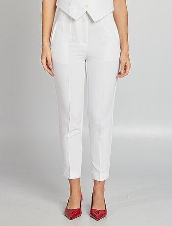 Pantaloni dritti vita alta