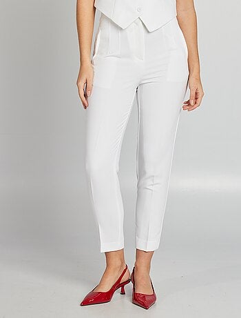 Pantaloni dritti vita alta
