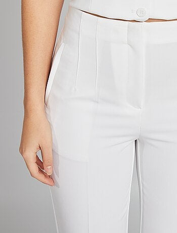 Pantaloni dritti vita alta
