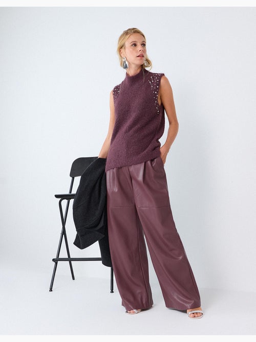 Pantaloni effetto pelle, mo fashion - Kiabi