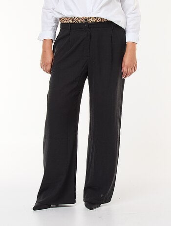 Pantaloni effetto slip leopardato