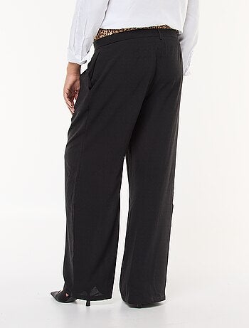 Pantaloni effetto slip leopardato
