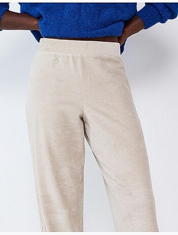 Pantaloni effetto velluto a coste, mo fashion