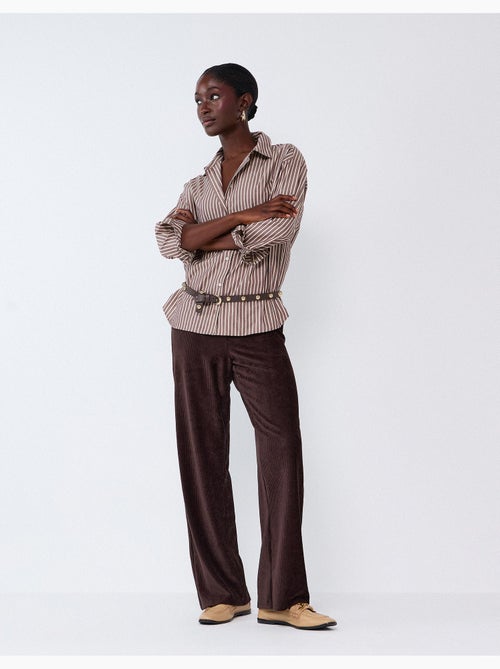 Pantaloni effetto velluto a coste, mo fashion - Kiabi