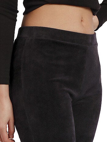 Pantaloni elasticizzati a zampa d'elefante in velluto a coste da donna ADMAS