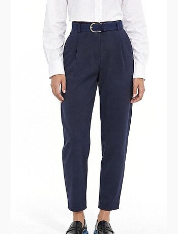 Pantaloni elasticizzati da donna in misto cotone busem