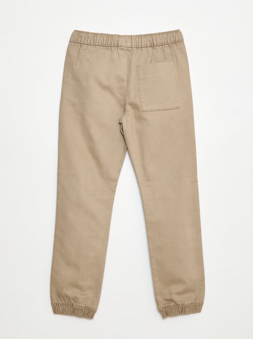 Pantaloni elasticizzati in cotone - Kiabi