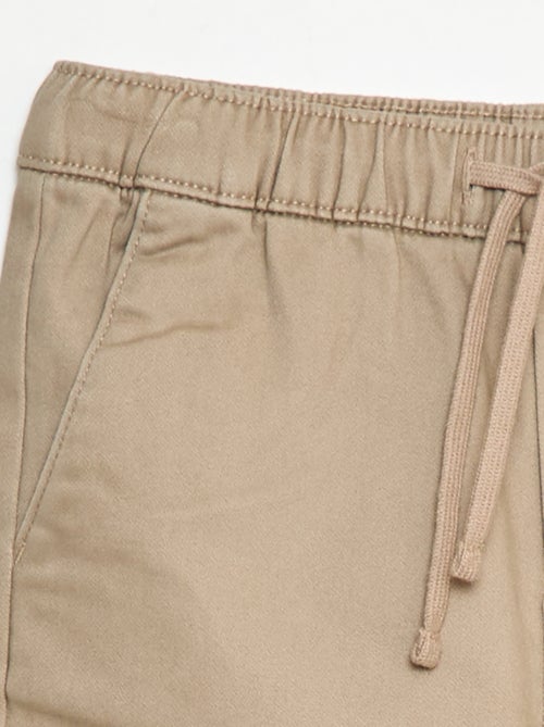 Pantaloni elasticizzati in cotone - Kiabi
