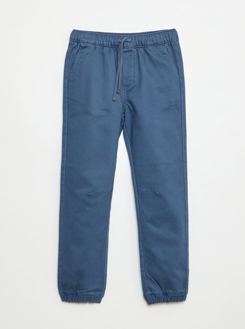 Pantaloni elasticizzati in cotone - Kiabi