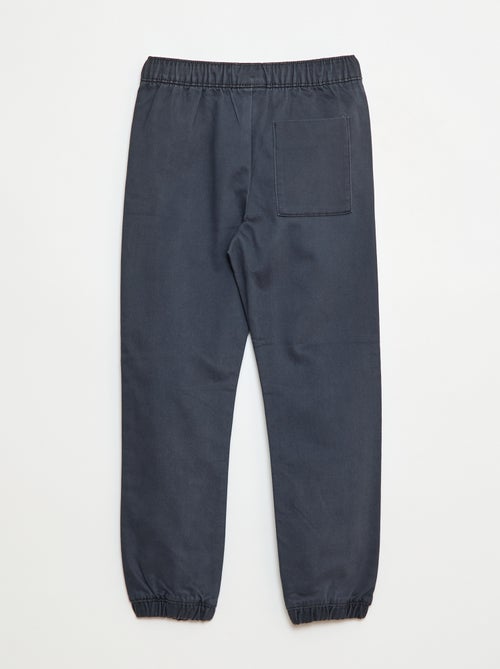 Pantaloni elasticizzati in cotone - Kiabi