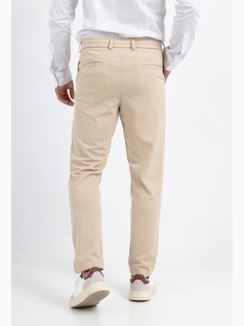 Pantaloni eleganti con coulisse moderna Beige - Kiabi