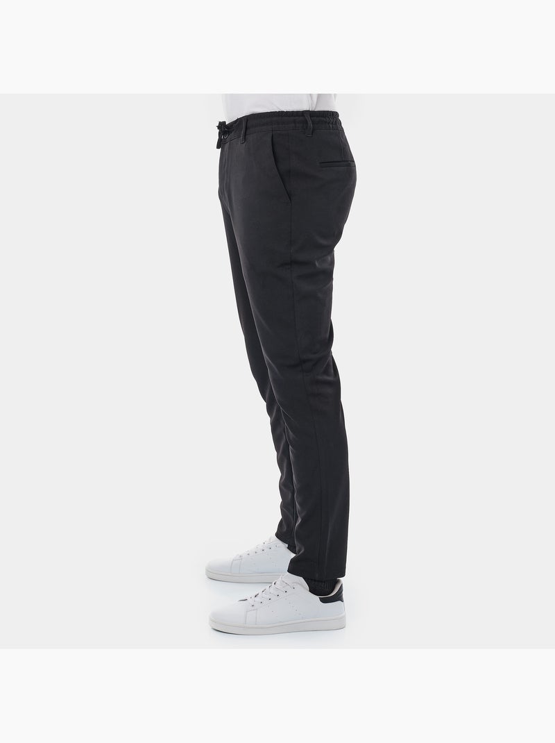 Pantaloni eleganti con coulisse moderna Nero - Kiabi