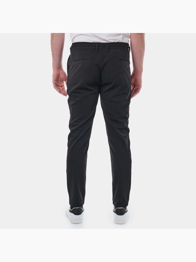 Pantaloni eleganti con coulisse moderna Nero - Kiabi
