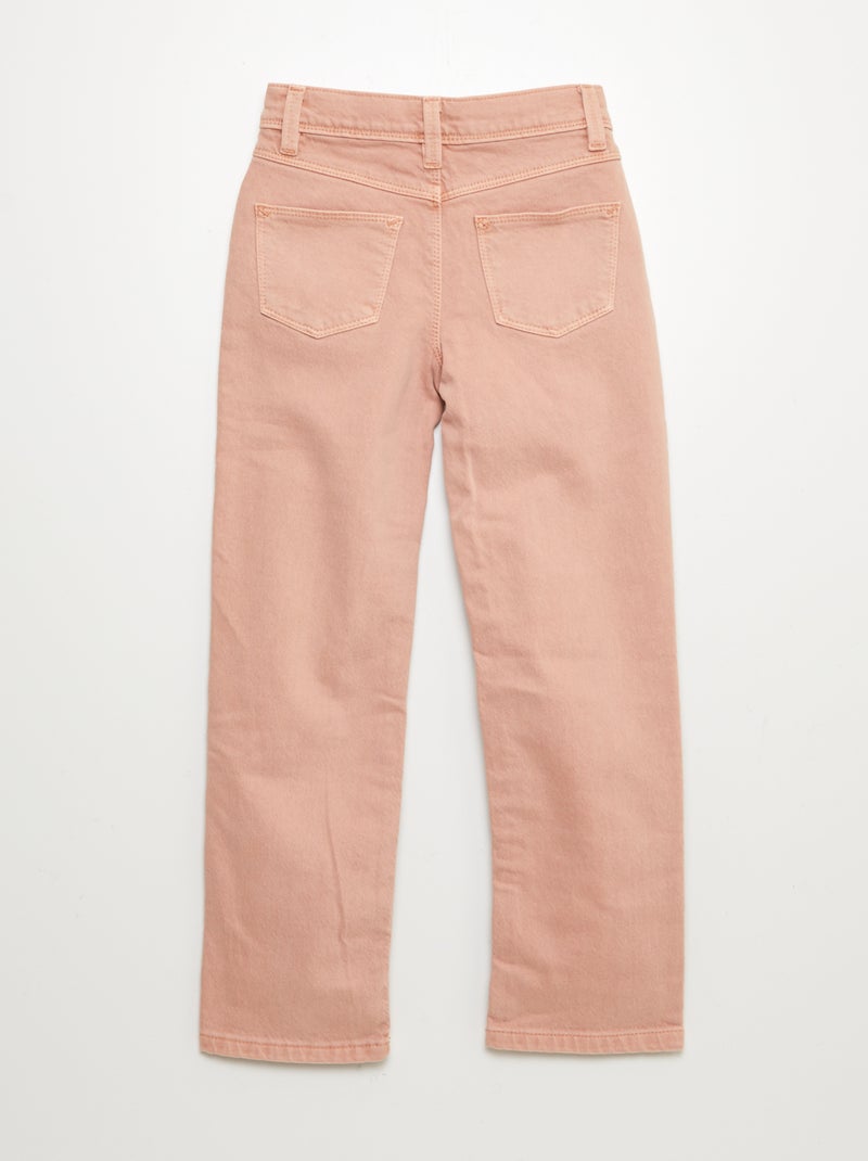 Pantaloni en twill - Taglio + aderente rosa - Kiabi