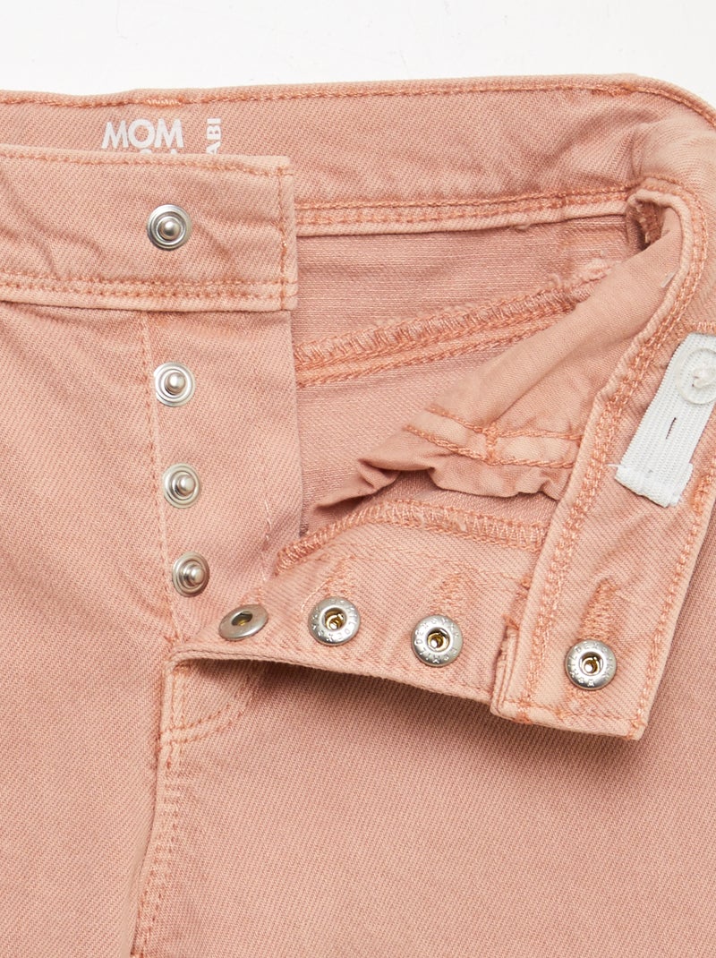 Pantaloni en twill - Taglio + aderente rosa - Kiabi