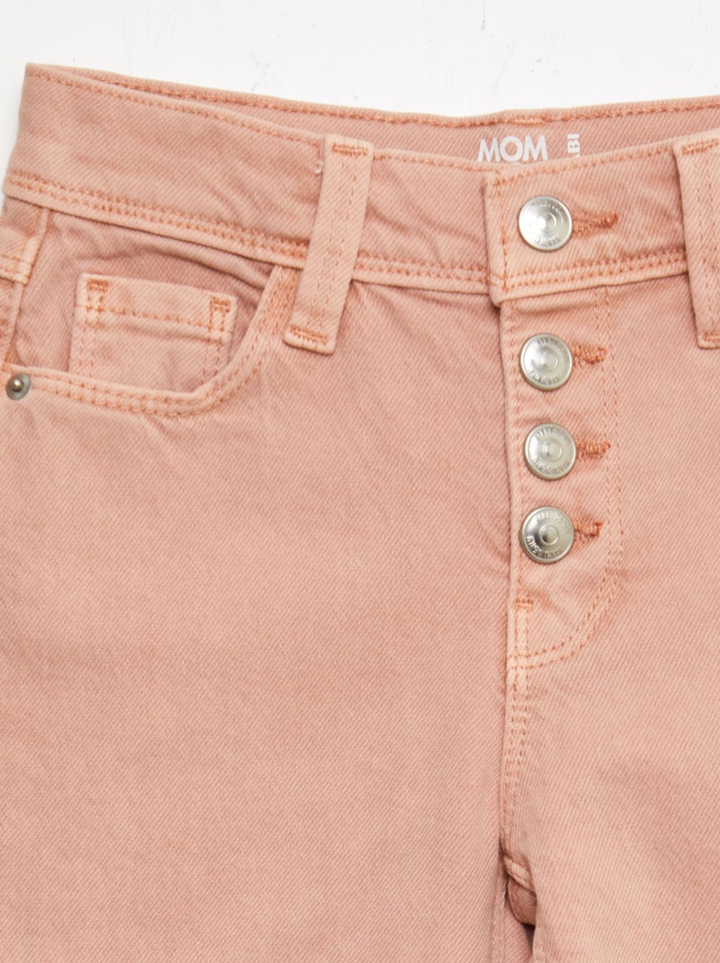 Pantaloni en twill - Taglio + aderente rosa - Kiabi