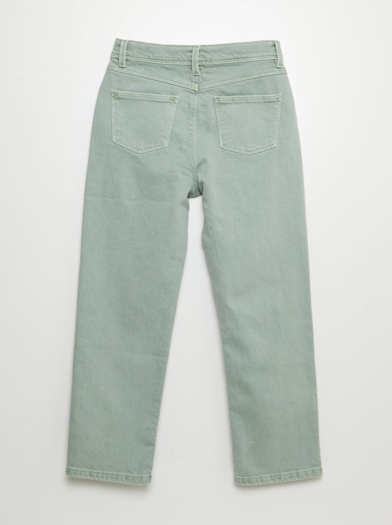 Pantaloni en twill - Taglio + confortevole VERDE - Kiabi