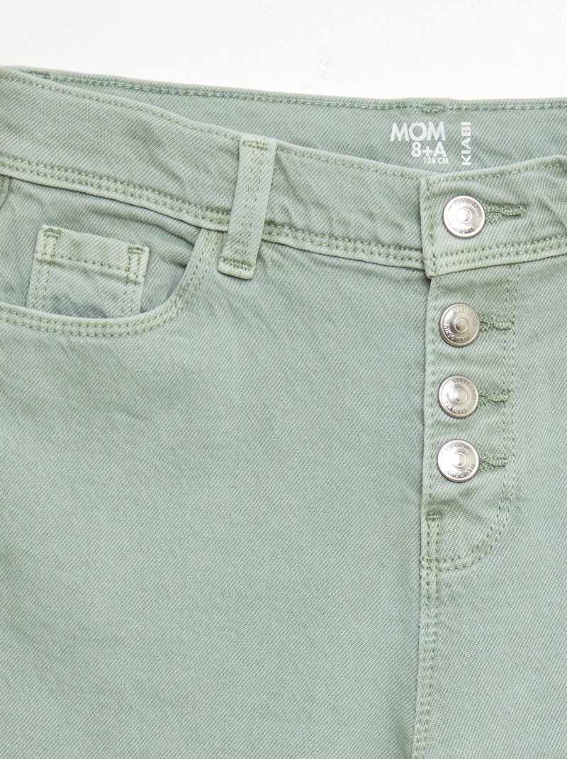 Pantaloni en twill - Taglio + confortevole VERDE - Kiabi