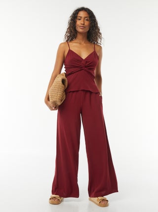 Pantaloni extra-large in tessuto morbido