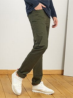 Uomini alti più di 190cm - Pantaloni fitted 5 tasche L36 + 1 m 90 - Kiabi