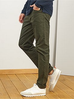 Uomini alti più di 190cm - Pantaloni fitted 5 tasche L36 + 1 m 90 - Kiabi