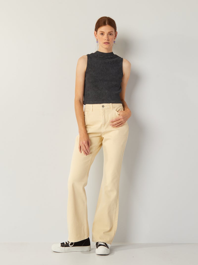 Pantaloni flare - 5 tasche BIANCO - Kiabi