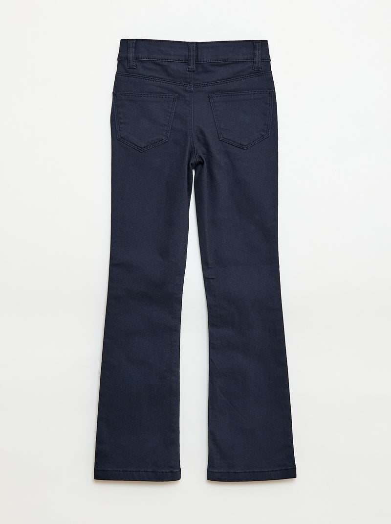 Pantaloni flare - Vestibilità più aderente Blu - Kiabi