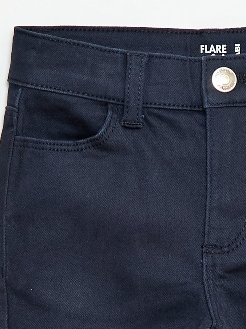 Pantaloni flare - Vestibilità più aderente Blu - Kiabi