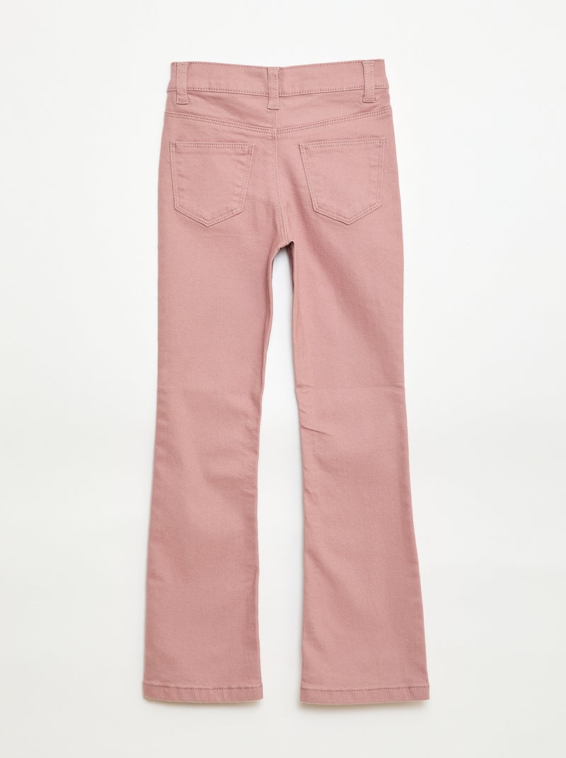 Pantaloni flare - Vestibilità più aderente Rosa - Kiabi