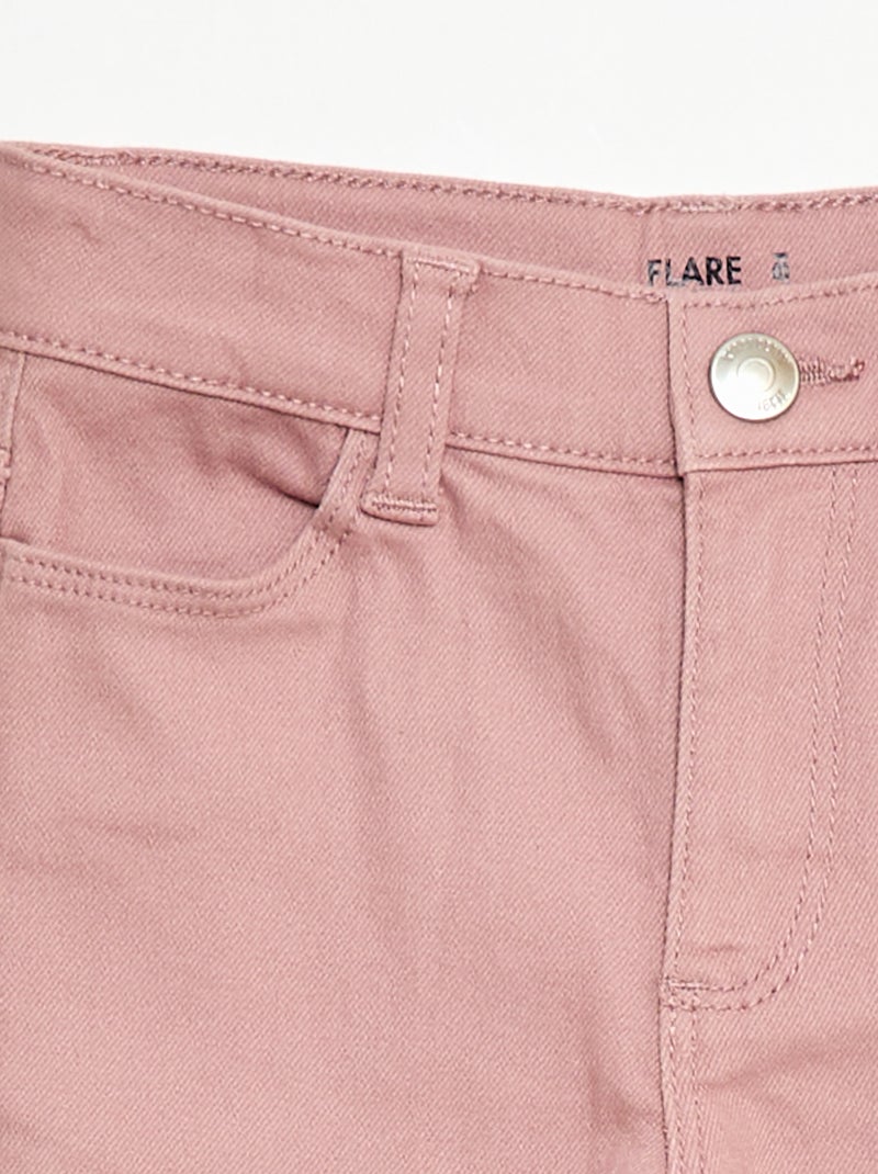 Pantaloni flare - Vestibilità più aderente Rosa - Kiabi