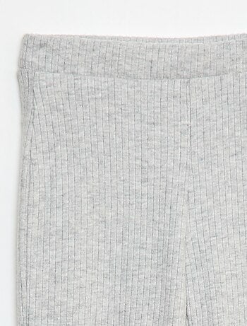 Pantaloni flare in cotone tinta unita