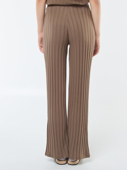 Pantaloni flare in maglia - Kiabi