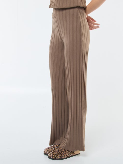 Pantaloni flare in maglia - Kiabi